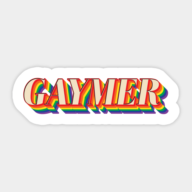 Gaymer Sticker by n23tees